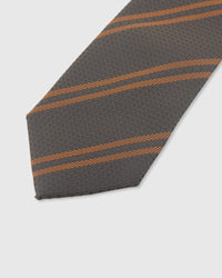 SLATE COPPER STRIPE TIE