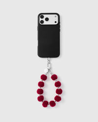 RED POM PHONE STRAP