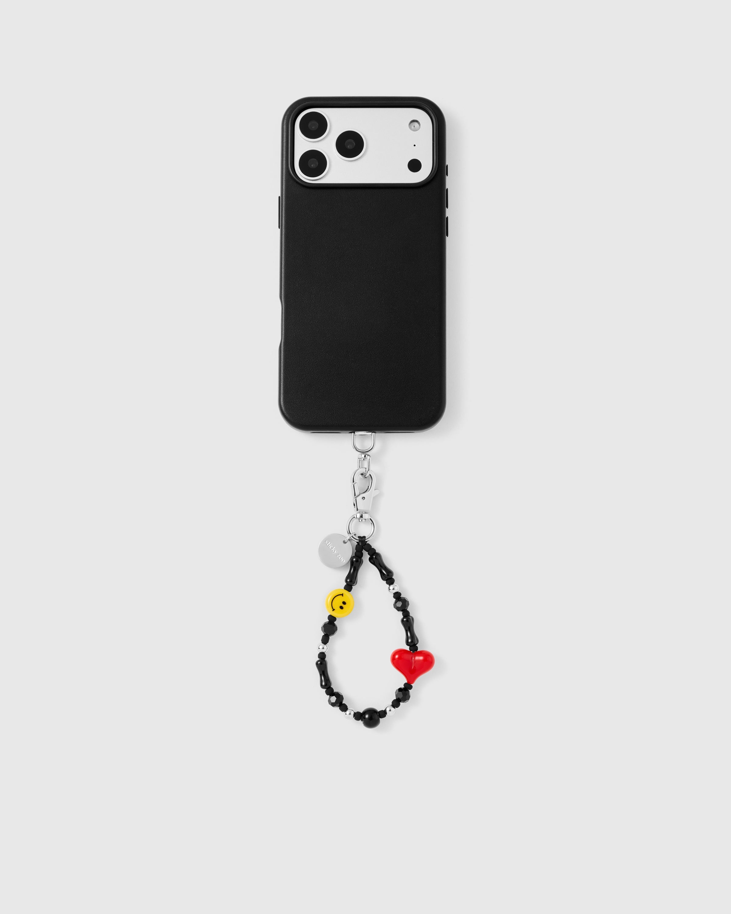 SMILEY HEART PHONE STRAP