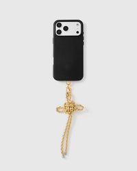 CHAMPAGNE BOW PHONE STRAP
