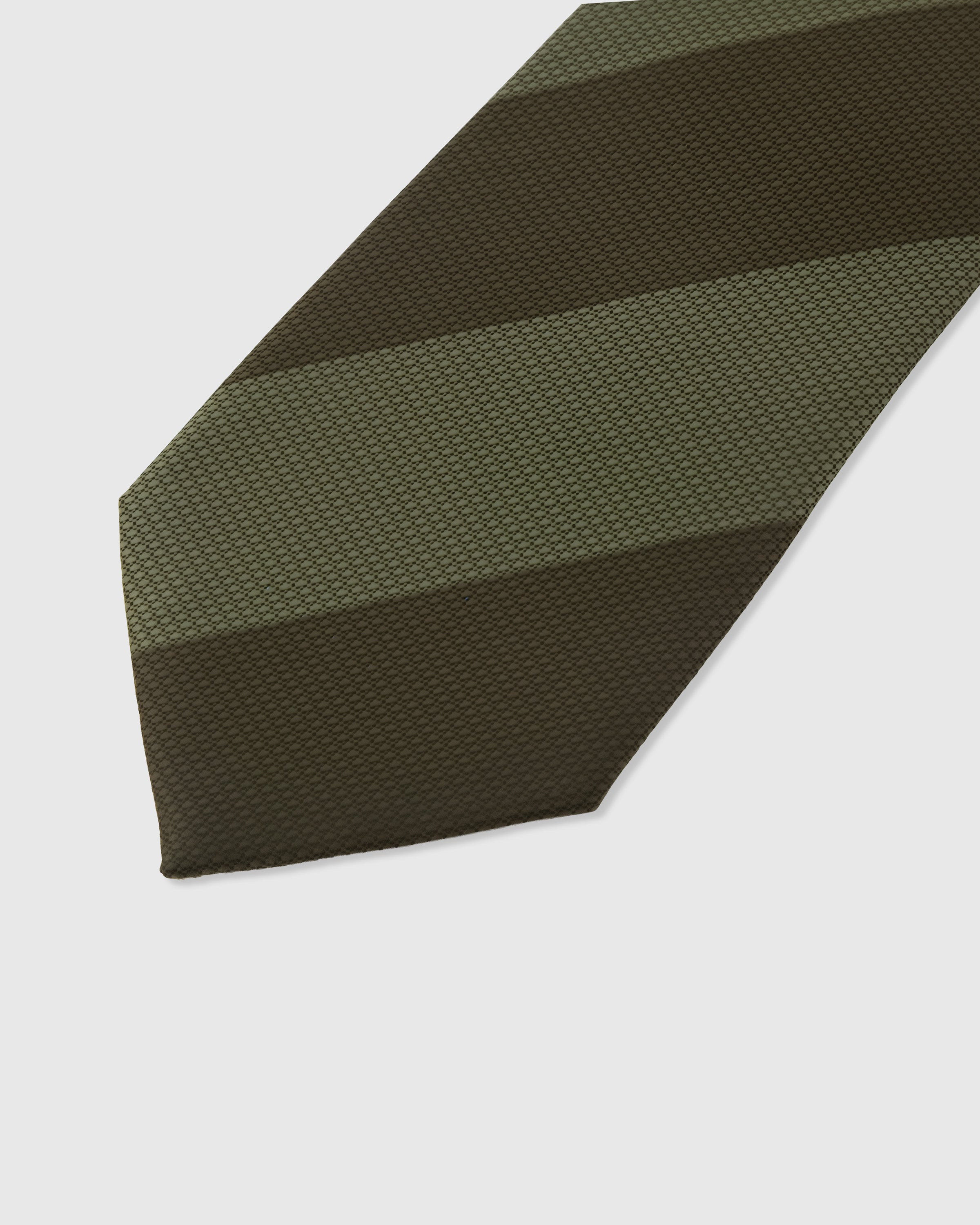 OLIVE TONAL STRIPE TIE