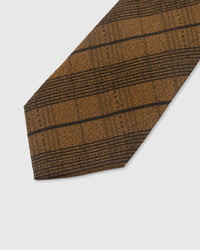 AMBER HERRINGBONE STRIPE TIE