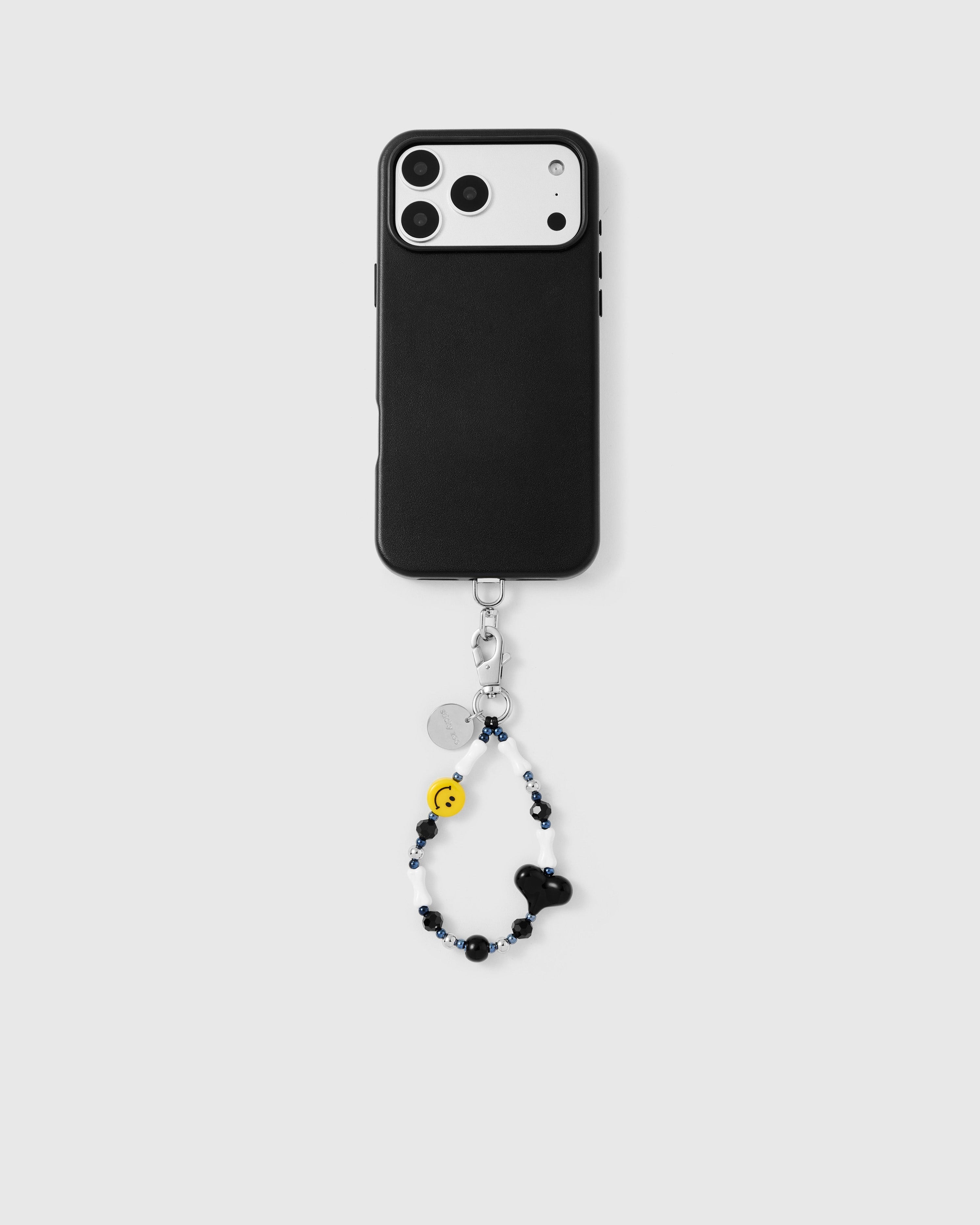 SMILEY HEART PHONE STRAP