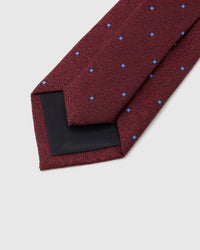 BURGUNDY QUATREFOIL TIE