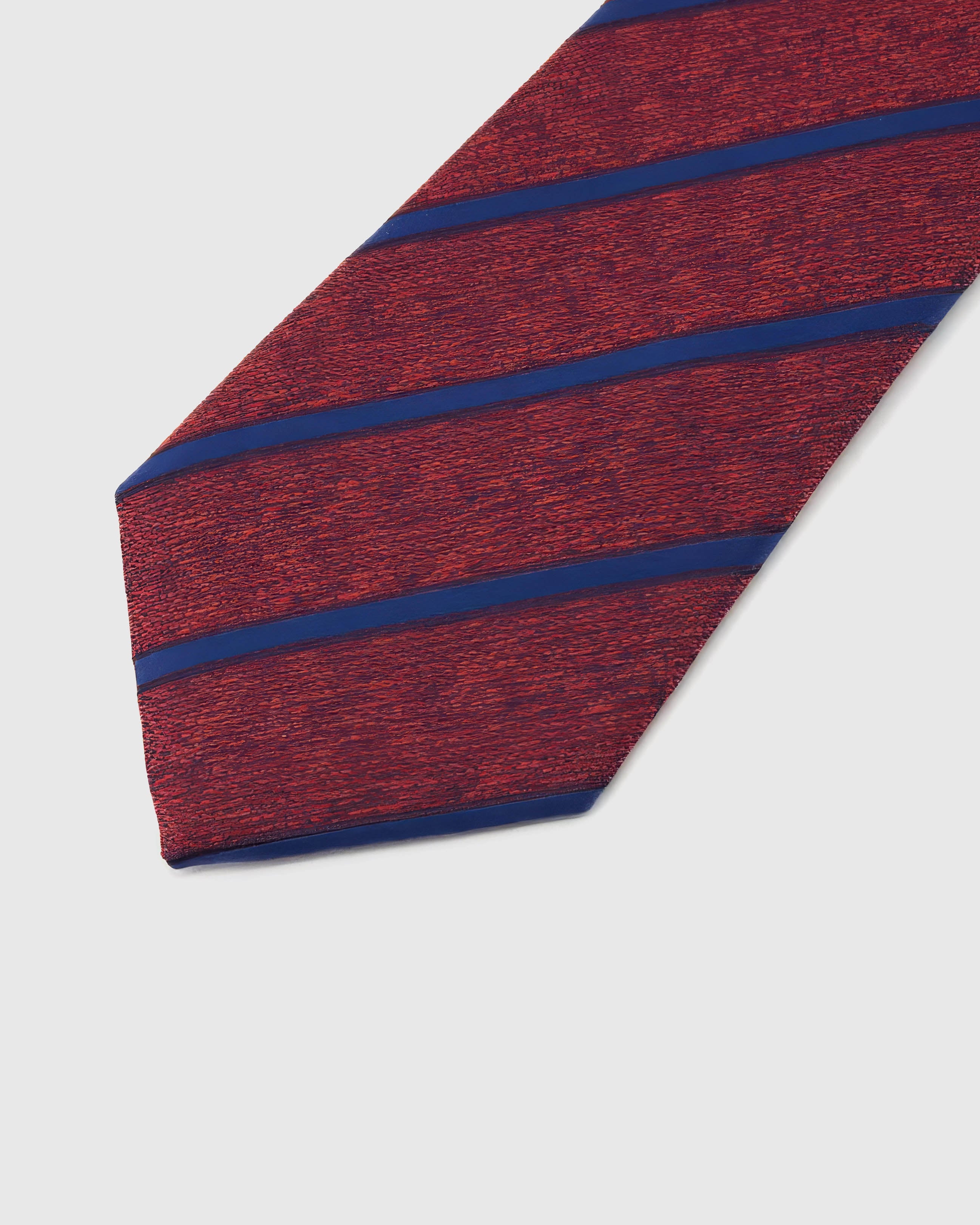 CRIMSON COBALT STRIPE TIE