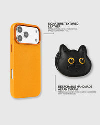 BRITISH SHORTHAIR CAT CHARM CASE — BLACK EDITION