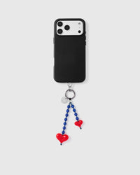 DOUBLE HEART PHONE STRAP