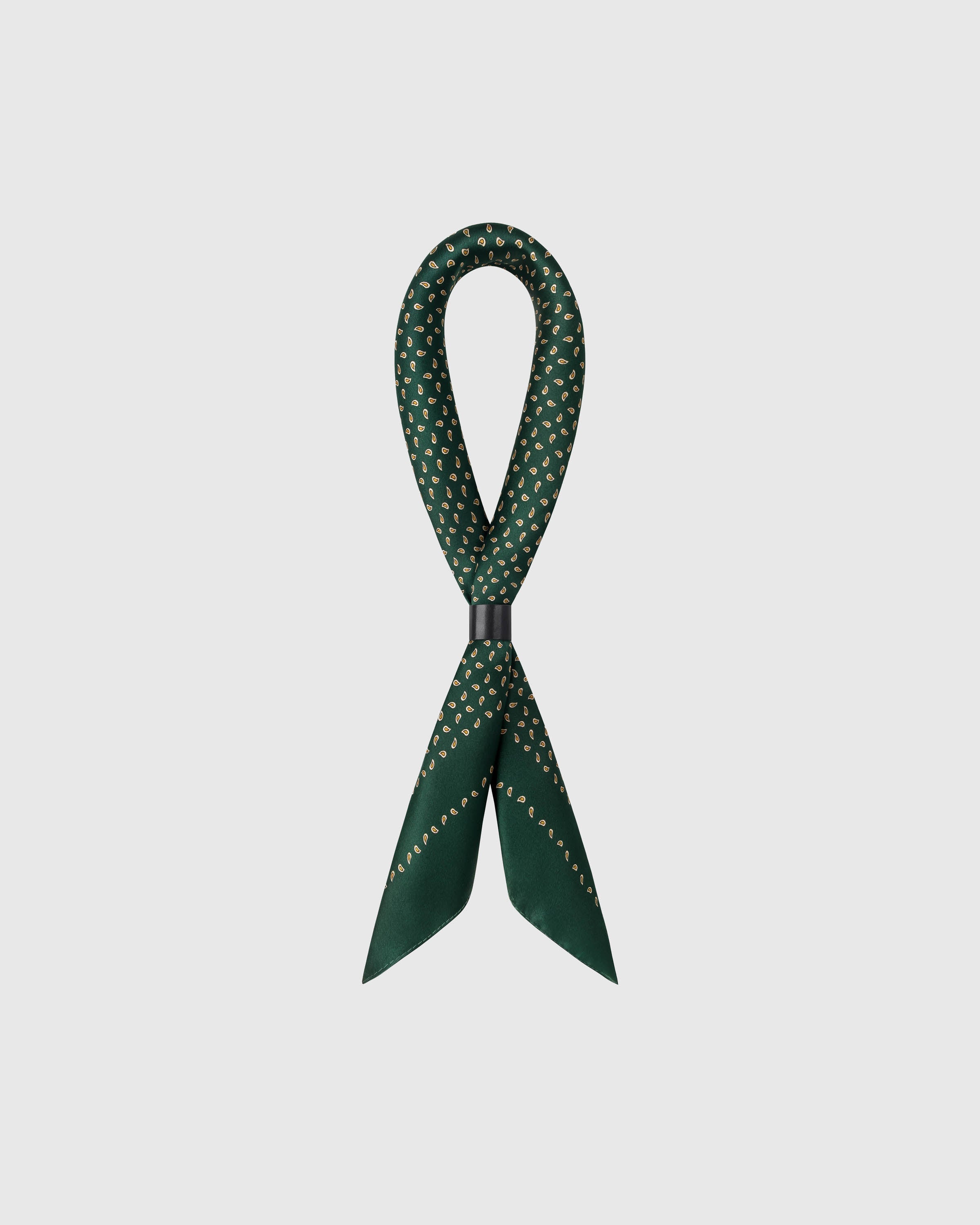 EMERALD DROPLET SILK SCARF