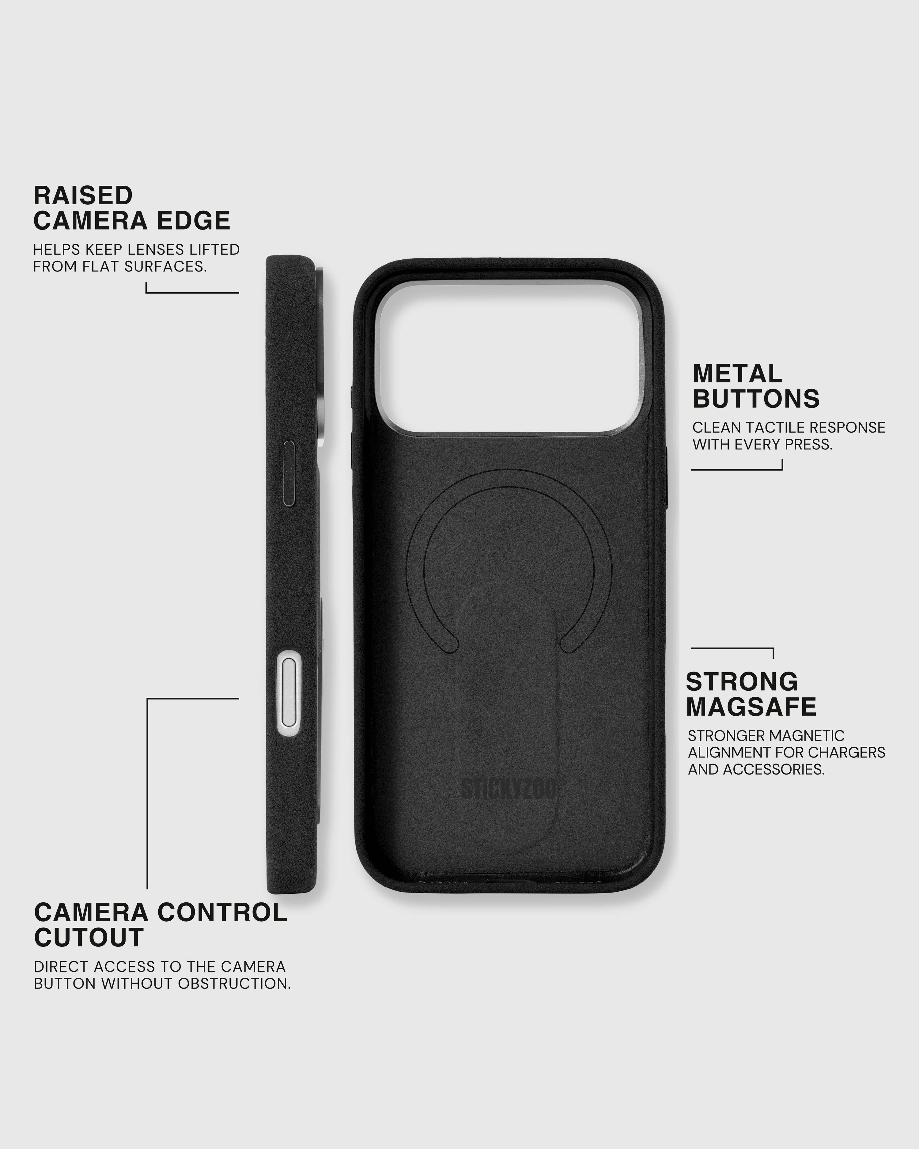 STAND PHONE CASE — BLACK