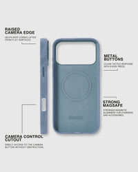 DENIM PHONE CASE — BLUE