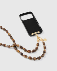 AMBER SMOKE CROSS-BODY PHONE STRAP