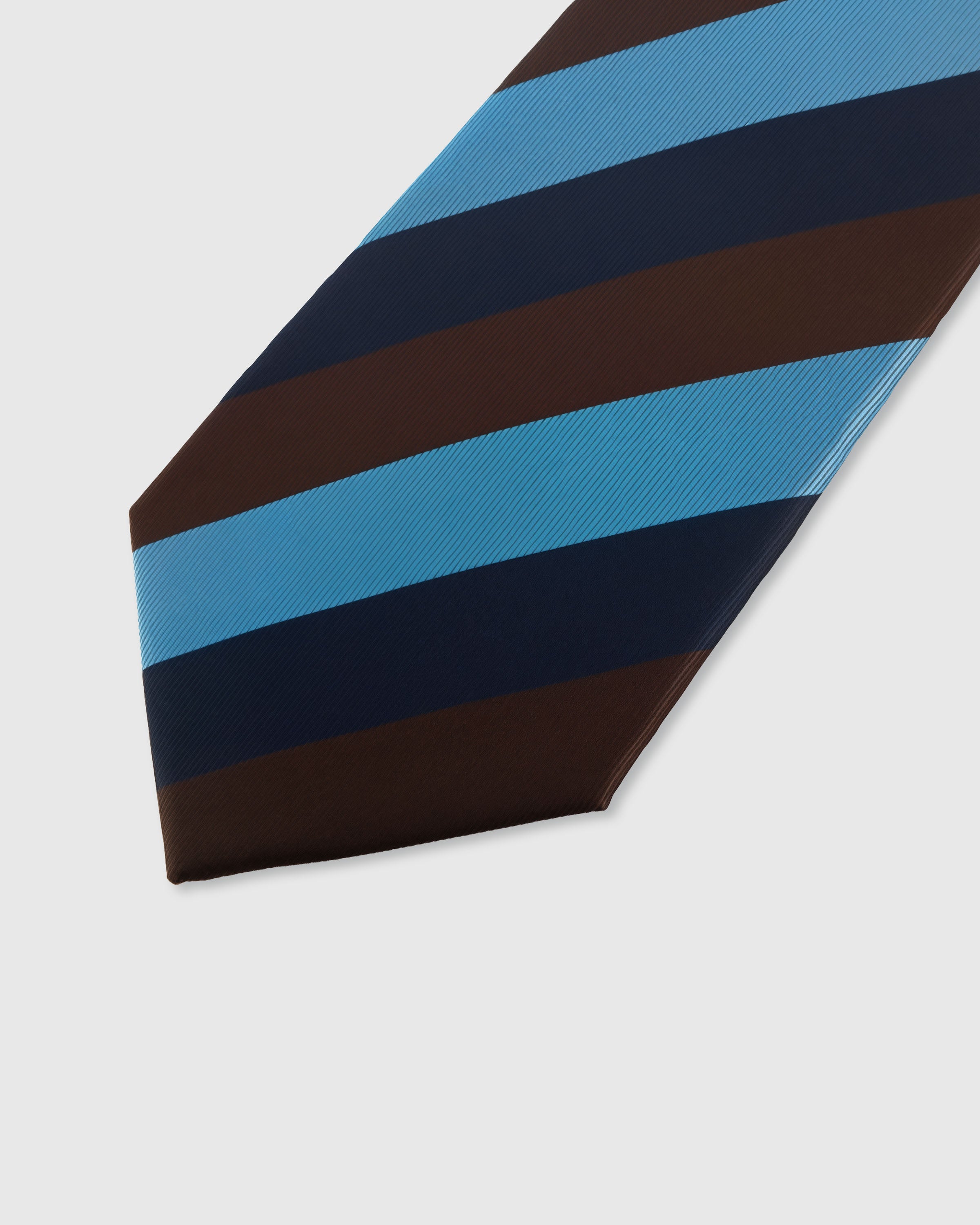AZURE BLOCK STRIPE TIE