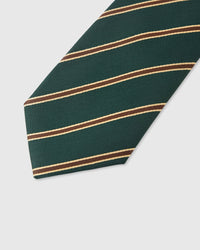 EMERALD TWIN STRIPE TIE