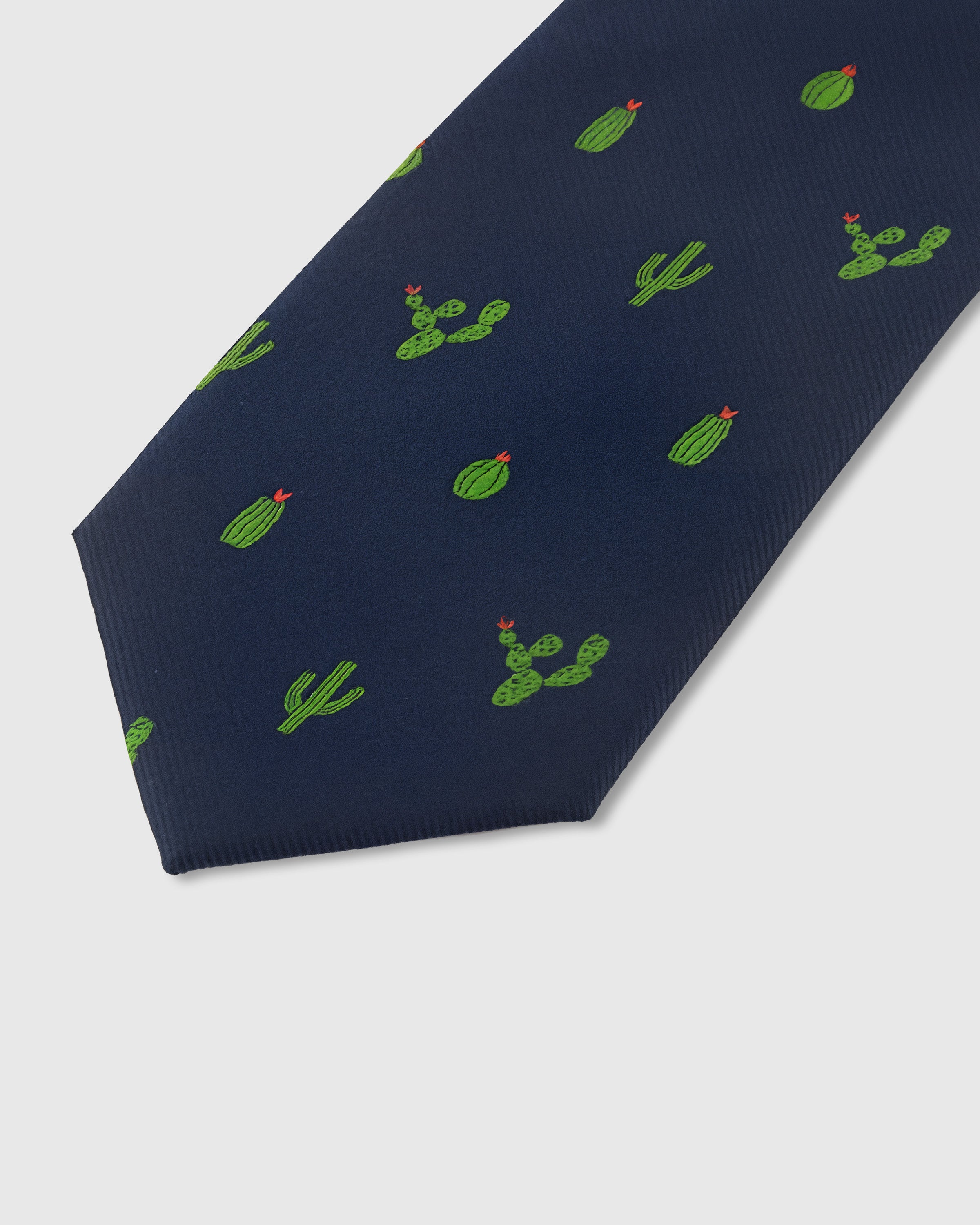 NAVY CACTUS TIE
