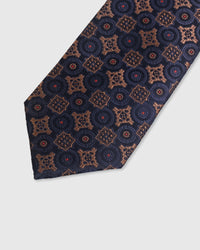 MIDNIGHT MEDALLION MOSAIC TIE