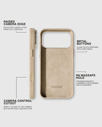 ALCANTARA PHONE CASE — SAND