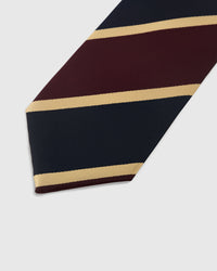 BURGUNDY HERRINGBONE TIE