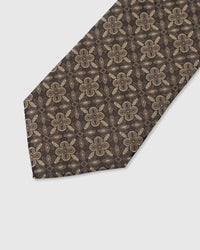 WALNUT MEDALLION TIE