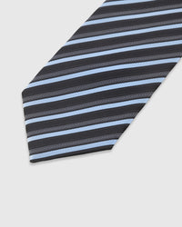 CHARCOAL SKY STRIPE TIE
