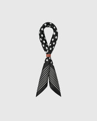 MIDNIGHT DOT SILK SCARF