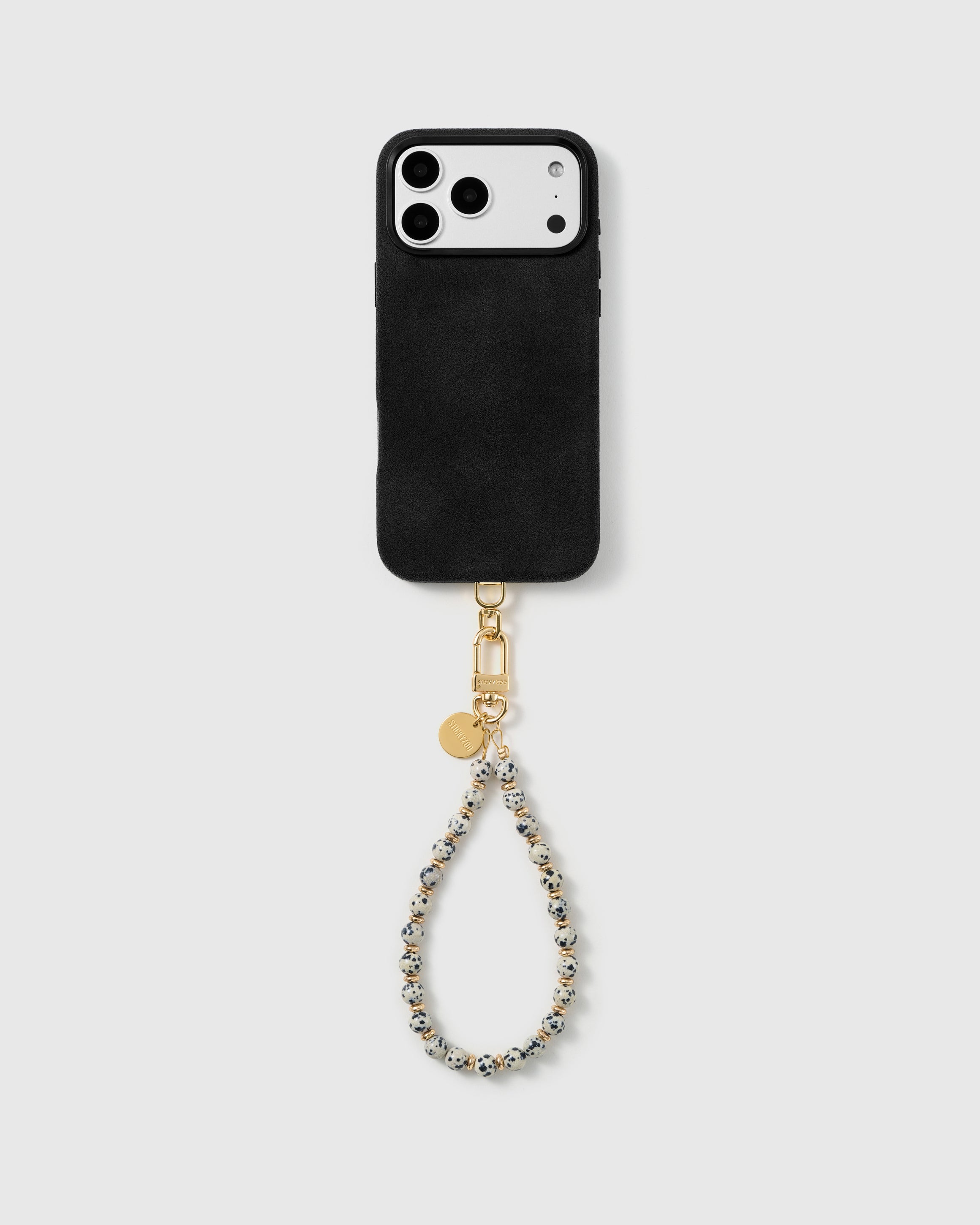 DALMATIAN BEAD PHONE STRAP
