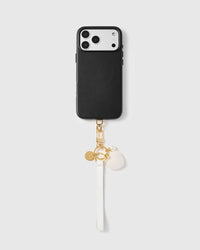 PEARL HEART LEATHER STRAP NG TELEPONO  