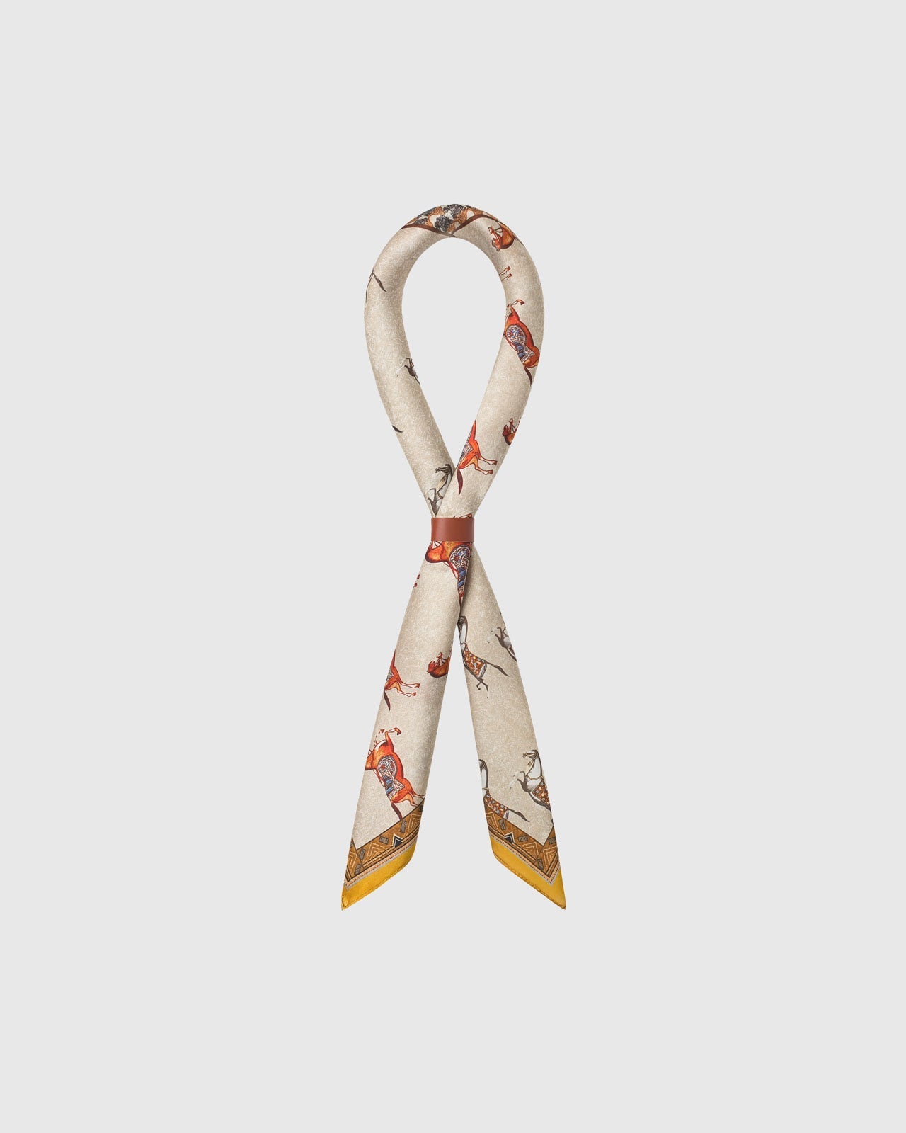 GALLOP PATCHWORK SILK SCARF