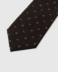 ESPRESSO PIN DOT TIE