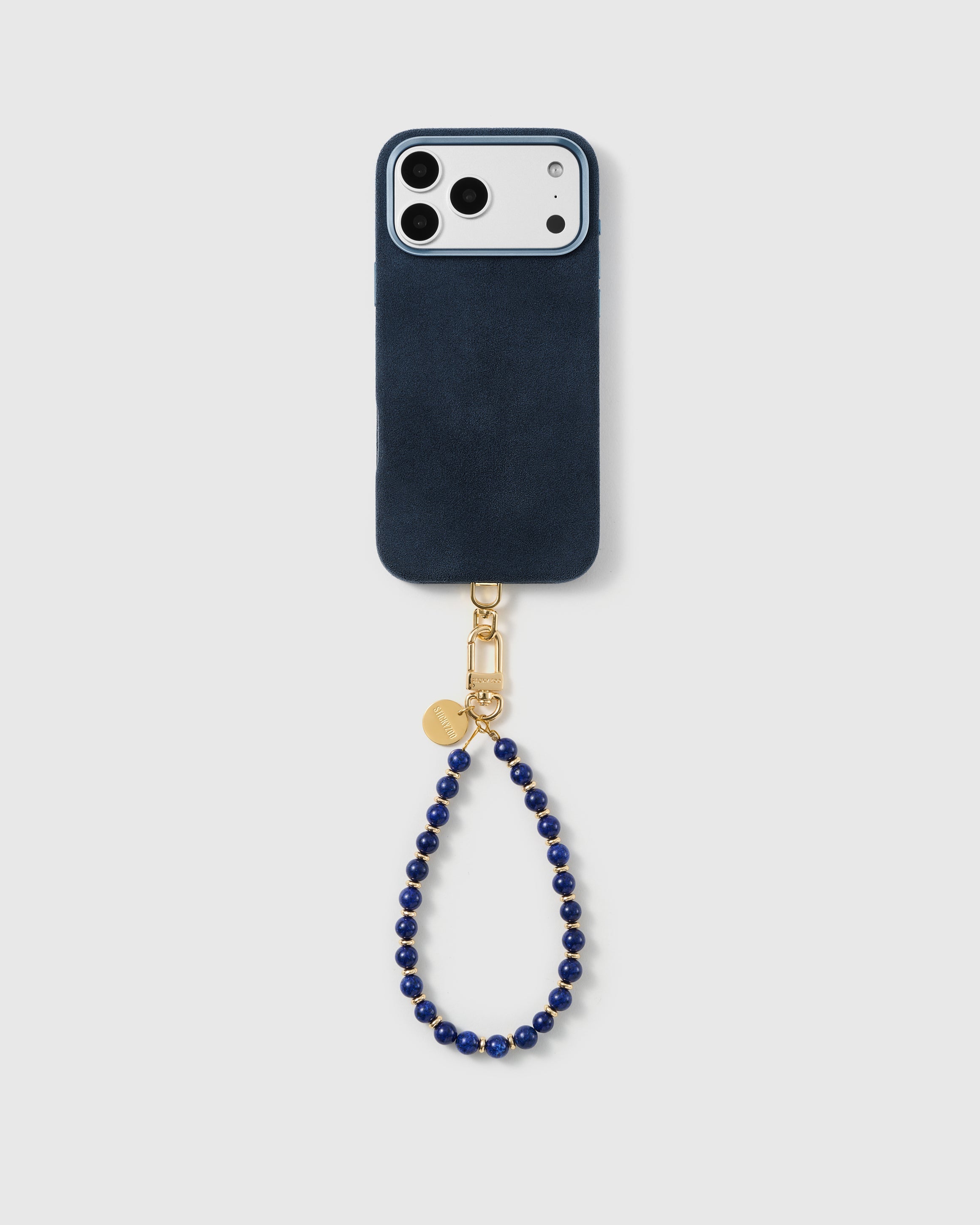 COBALT BEAD PHONE STRAP