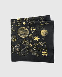 GOLDEN COSMOS SILK SCARF