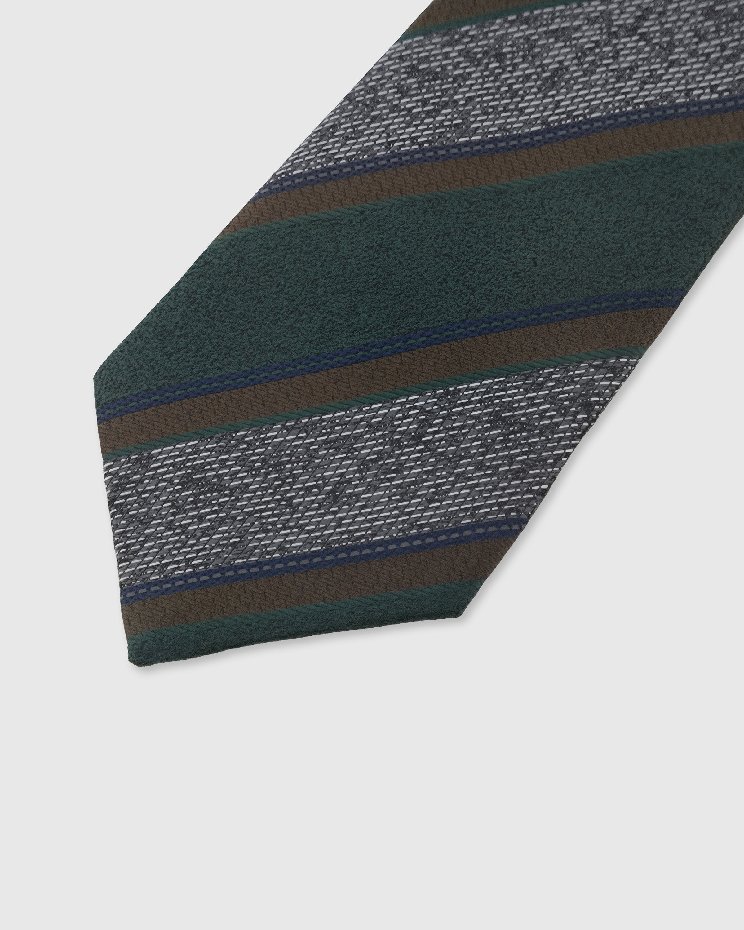 EVERGREEN TEXTURED STRIPE TIE