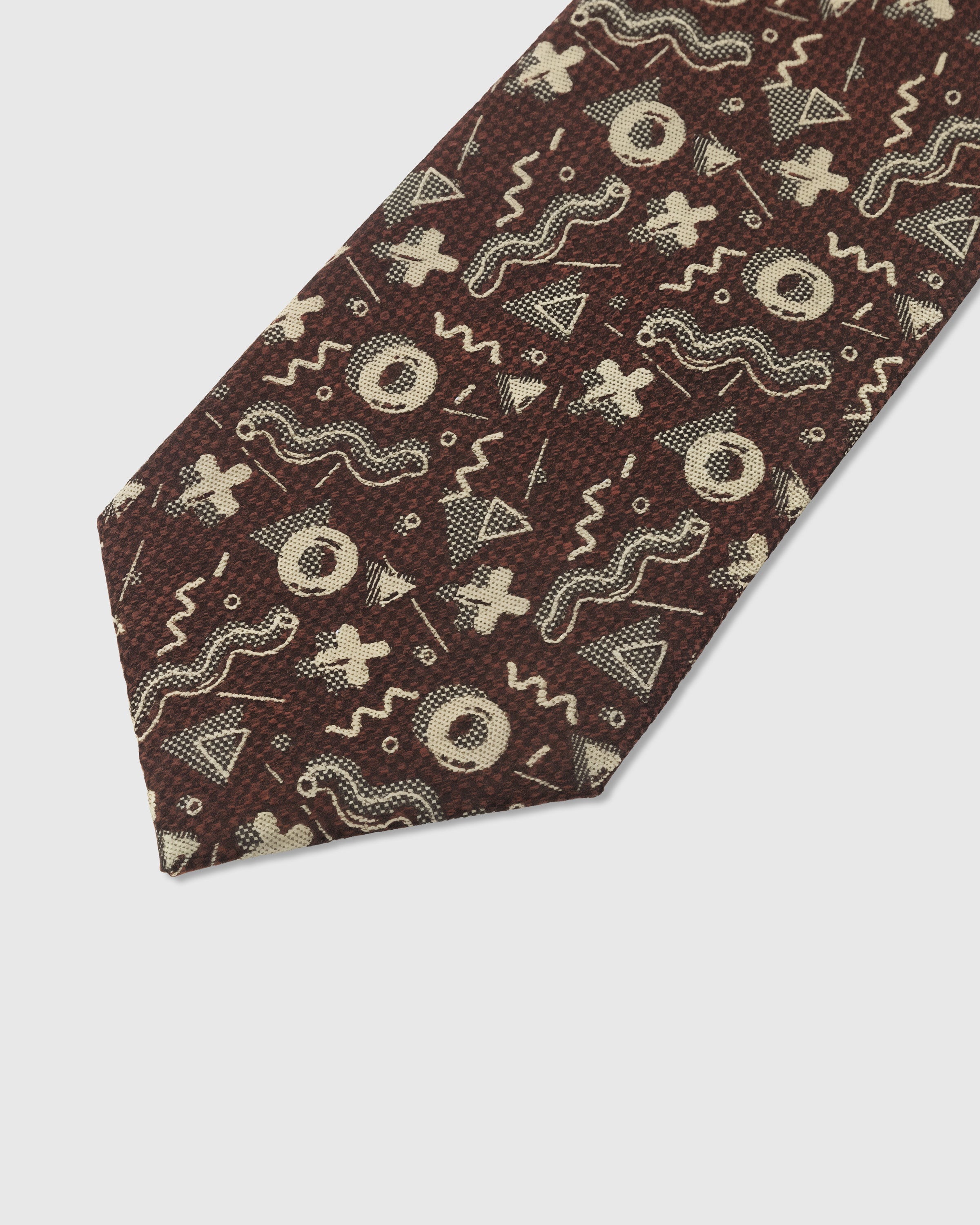 COCOA ABSTRACT MOTIF TIE