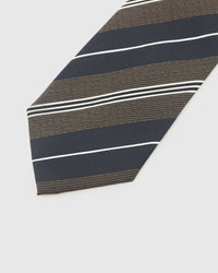EVERGREEN RUST STRIPE TIE