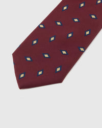 CLARET DIAMOND TIE
