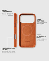 ALCANTARA PHONE CASE — EMBER