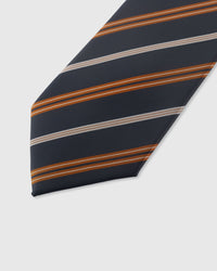 SLATE AMBER STRIPE TIE
