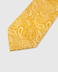 SAFFRON PAISLEY TIE