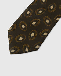 UMBER MEDALLION TIE