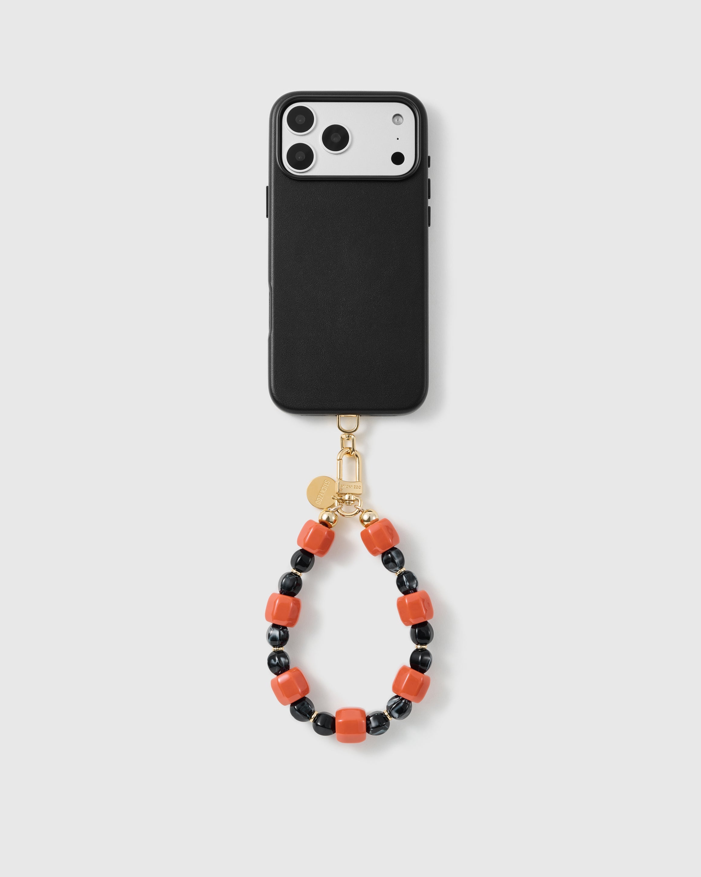 EMBER NOIR MARBLE MIX PHONE STRAP