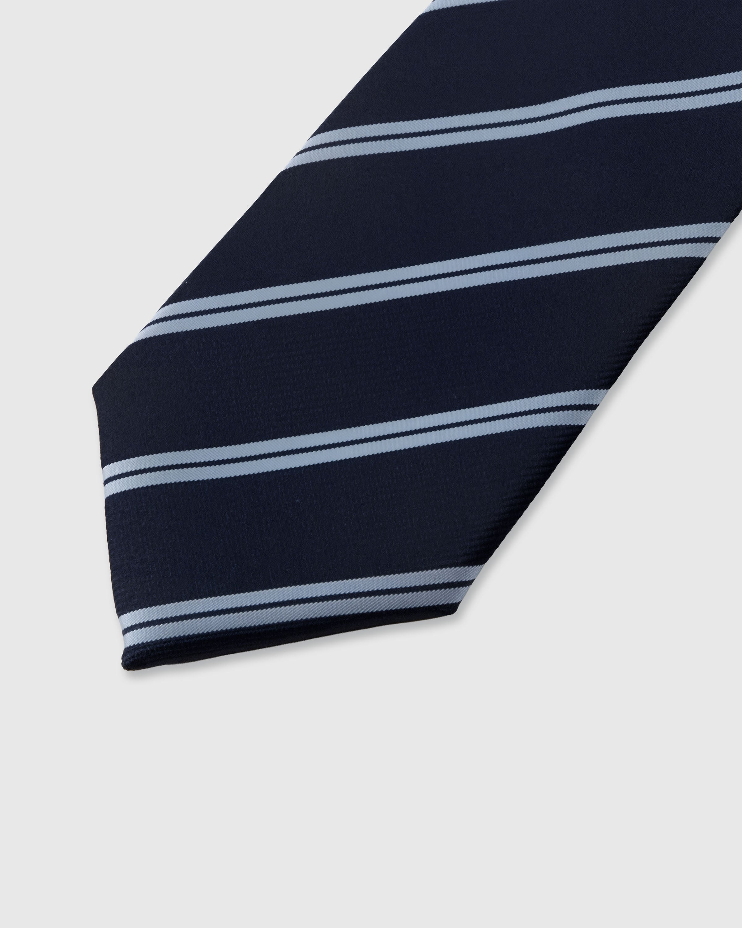NAVY DOUBLE STRIPE TIE