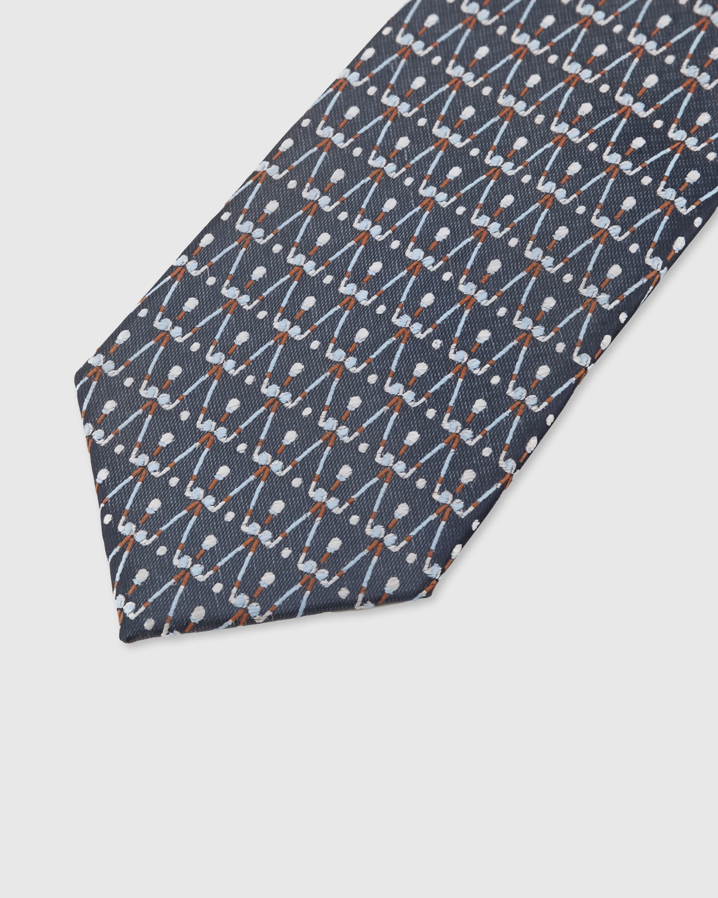 SLATE GEOMETRIC TIE
