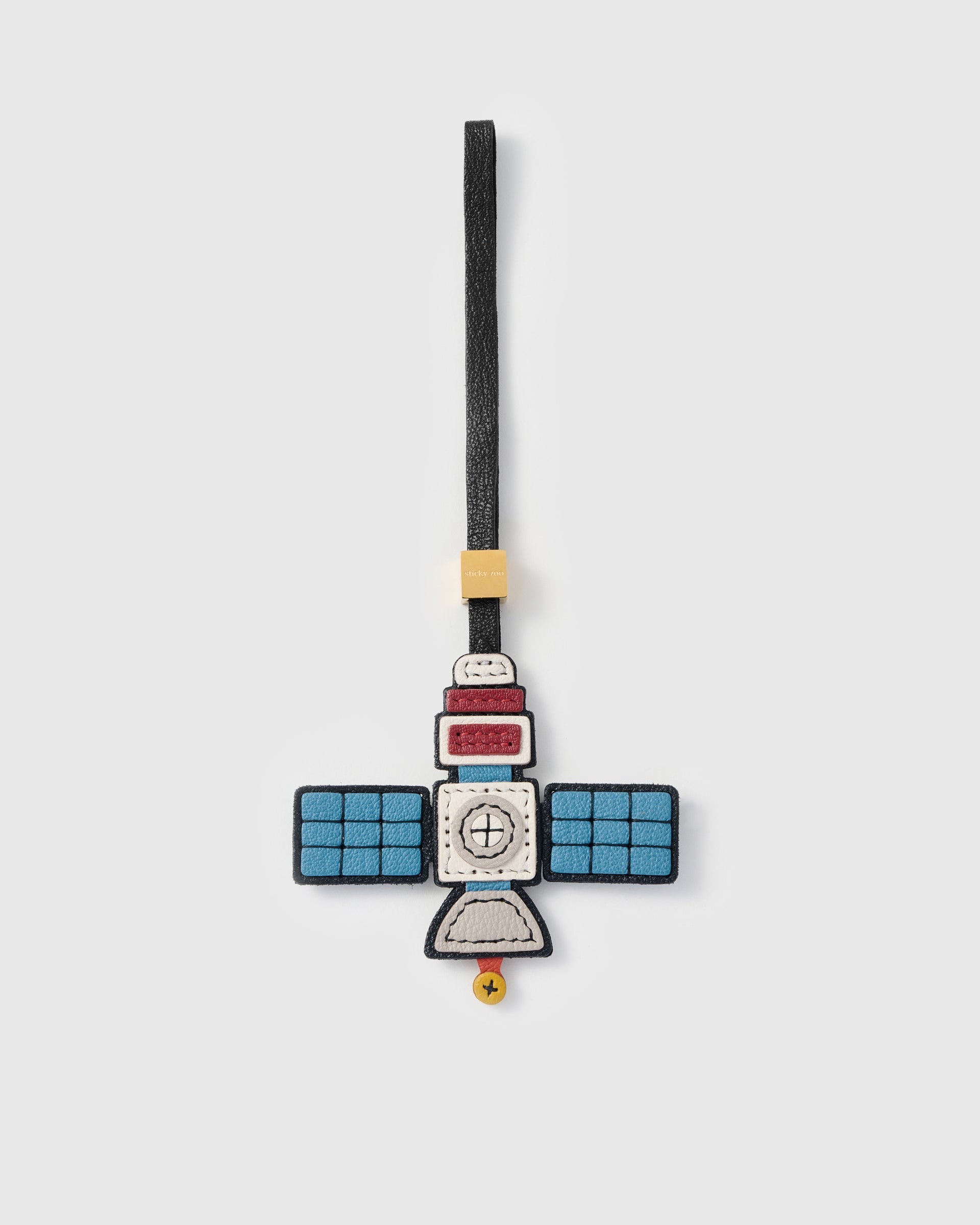 SATELLITE LEATHER BAG CHARM