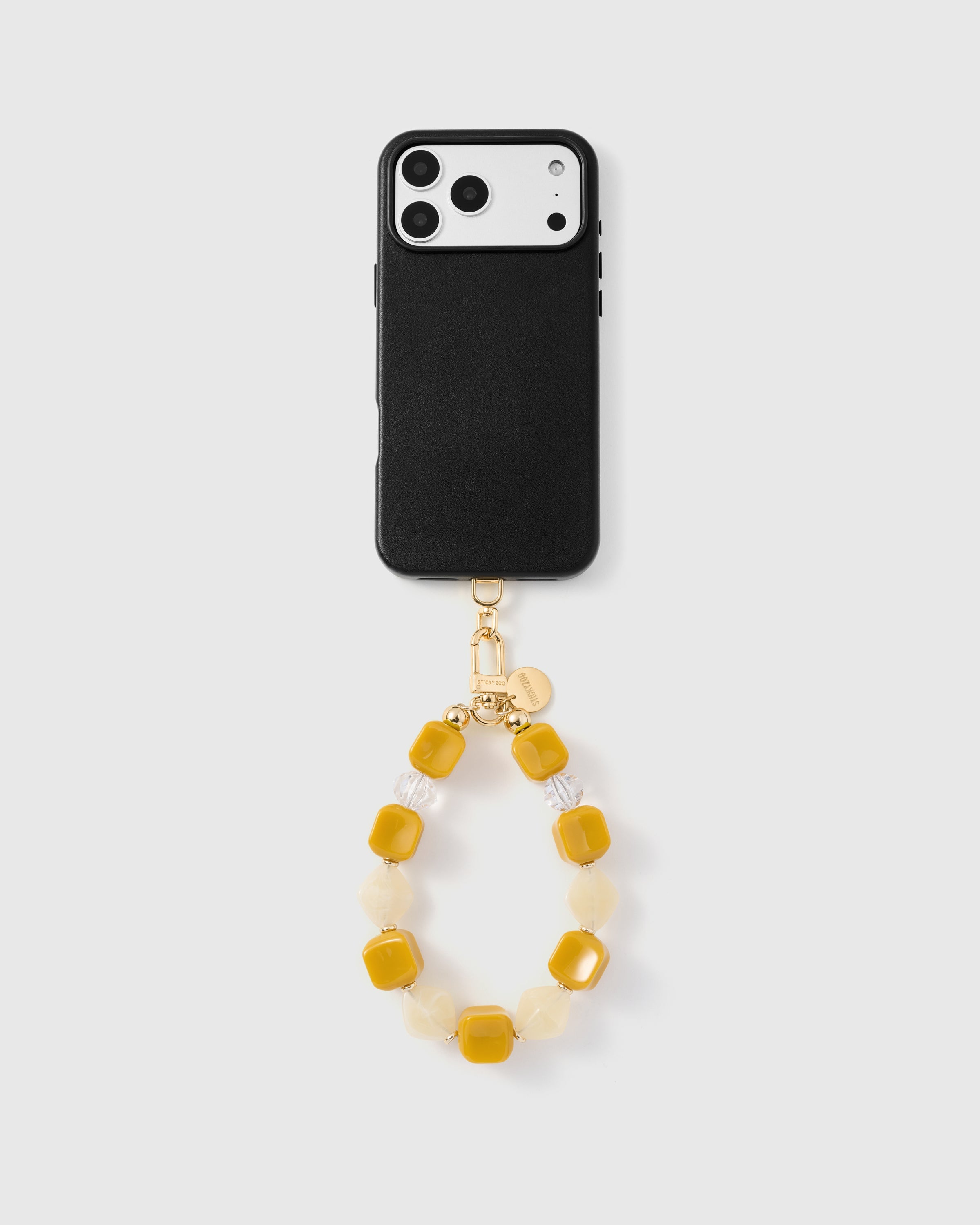 SAFFRON MARBLE MIX PHONE STRAP