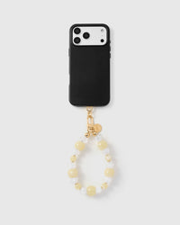 BUTTER CRYSTAL CLUSTER PHONE STRAP