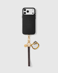 COCOA CAT LEATHER PHONE STRAP