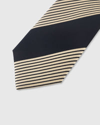 MIDNIGHT BLOCK STRIPE TIE