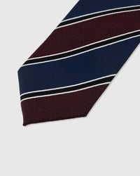 CLARET REGIMENT TIE