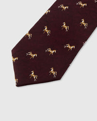 MERLOT EQUESTRIAN TIE