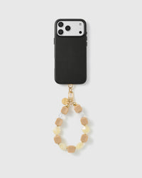 LATTE MARBLE MIX PHONE STRAP