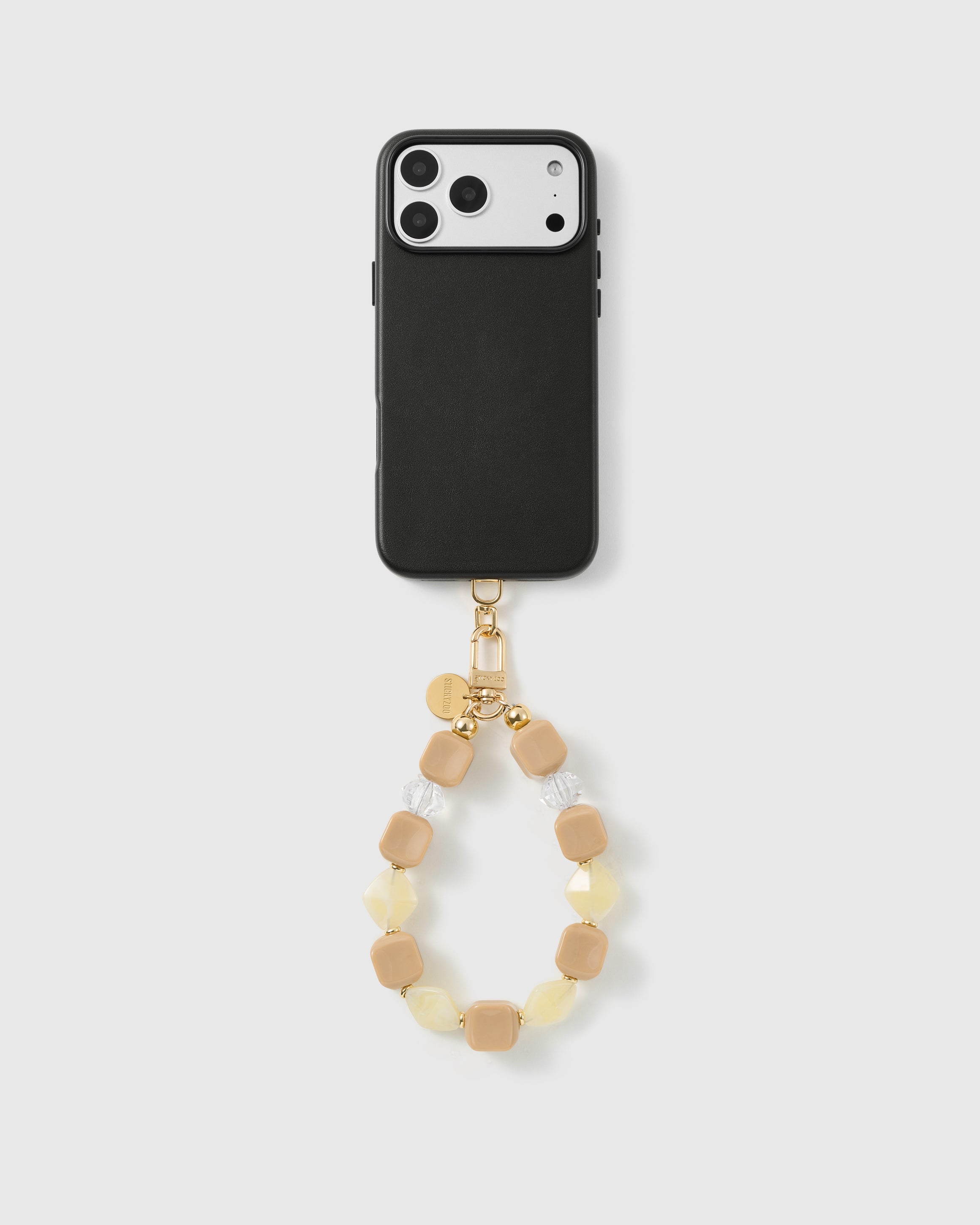 LATTE MARBLE MIX PHONE STRAP